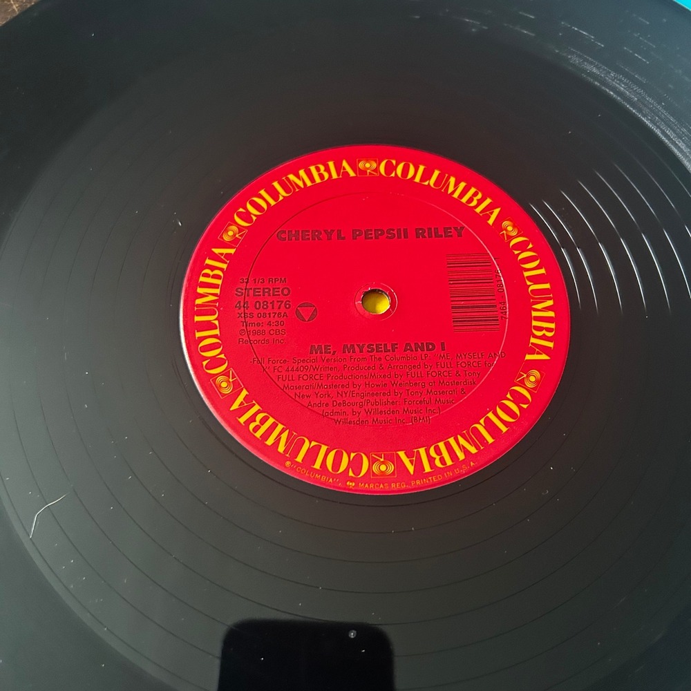Cheryl Pepsii Riley Me Myself And I 12" Vinyl Single 1988 R&B Soul 44 08176 - Picture 5 of 7